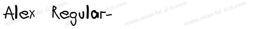 Alex Regular字体转换